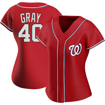 Josiah Gray Men's Washington Nationals Home Jersey - White Authentic