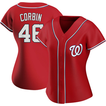 Washington Nationals Nike Official Replica Home Jersey - Mens with Corbin  46 printing