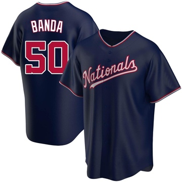 Anthony Banda Men's Washington Nationals Home Jersey - White Replica