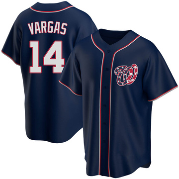 2022 Chicago Cubs Illdemaro Vargas #4 Game Issued Navy Jersey City Connect  44 38