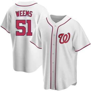 Jordan Weems Men's Washington Nationals Alternate Jersey - Navy Authentic