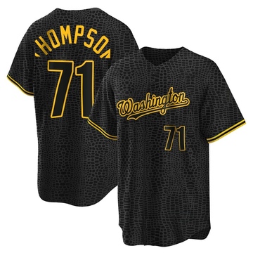 Mason Thompson Men's Washington Nationals Alternate Jersey - Black