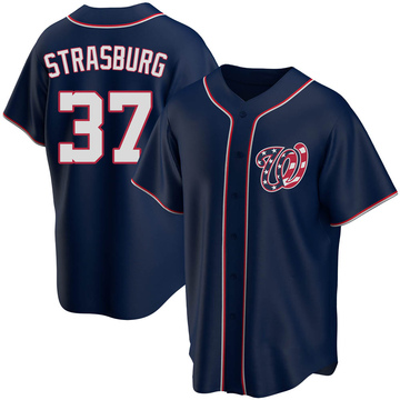 Men's Nike Stephen Strasburg Charcoal Washington Nationals City Connect Replica Player Jersey Size: 4XL